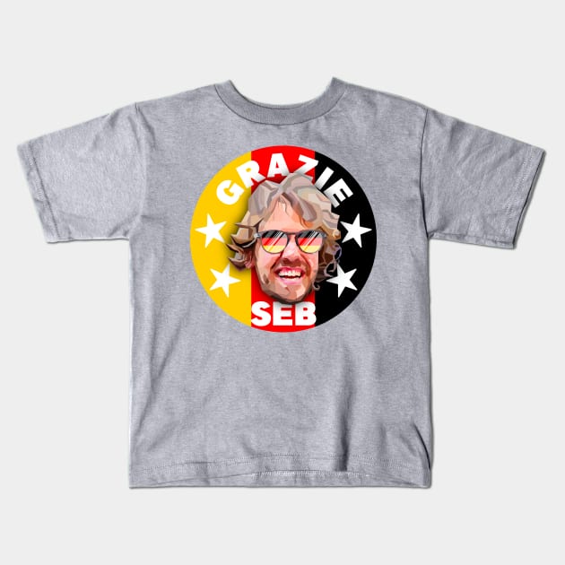 Grazie Seb Kids T-Shirt by Worldengine